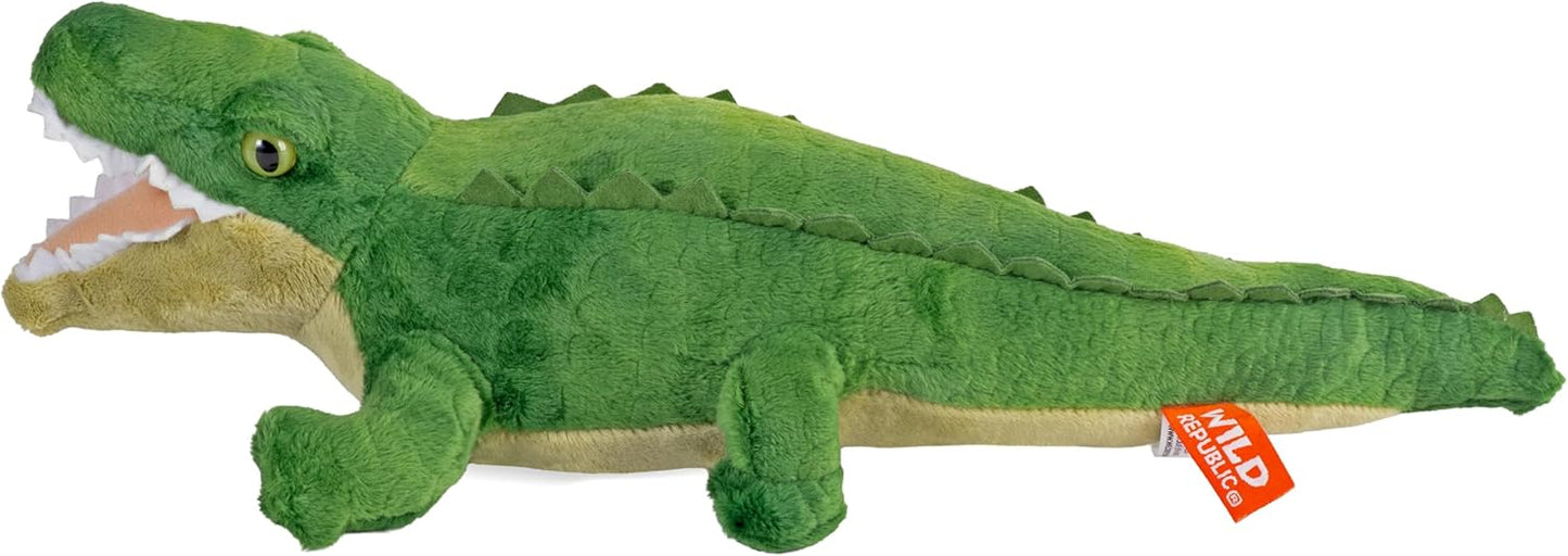 Wild Republic Alligator Plush, Stuffed Animal, Plush Toy, Gifts for Kids, Cuddlekins 8 Inches