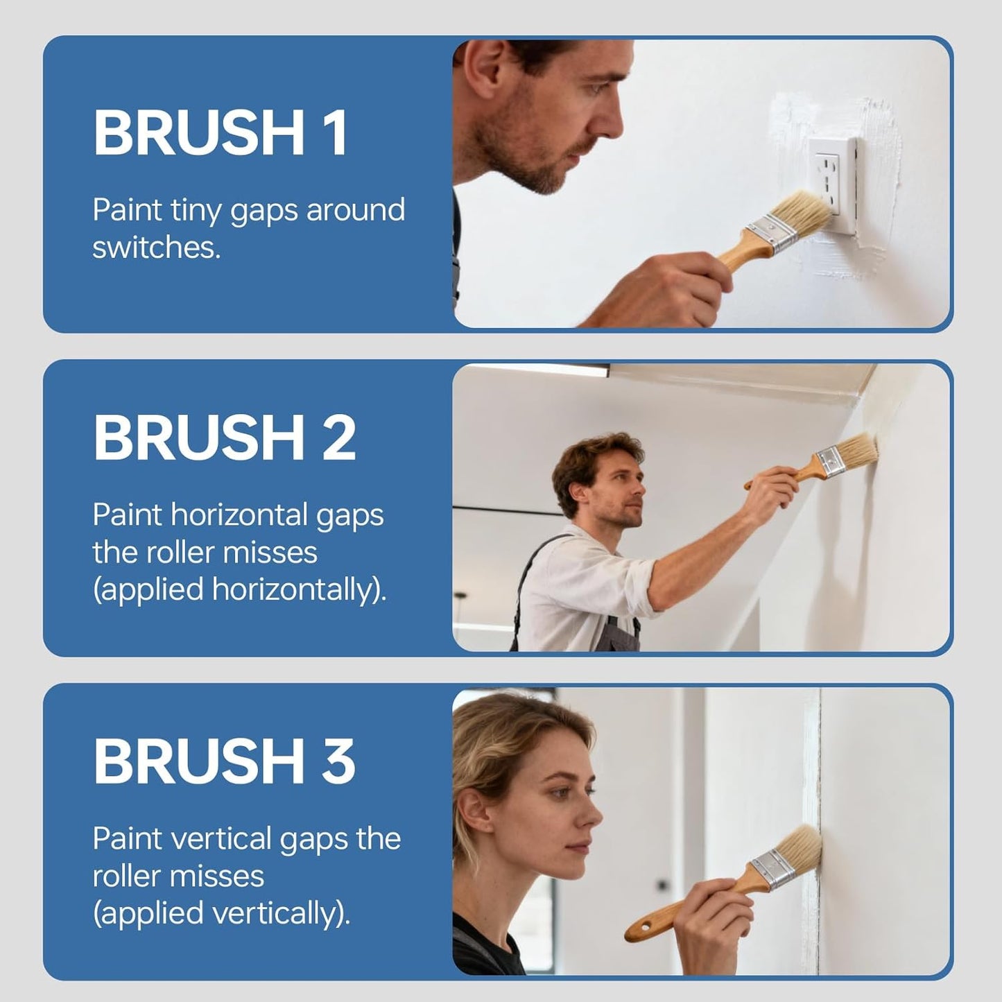 Paint Roller Kit with Long Paint Roller Extension Pole,9 inch & 4 inch Paint Roller Covers,Supplies for Painting Walls,Superabsorbent Paint Roller Set for Painting Home Interior