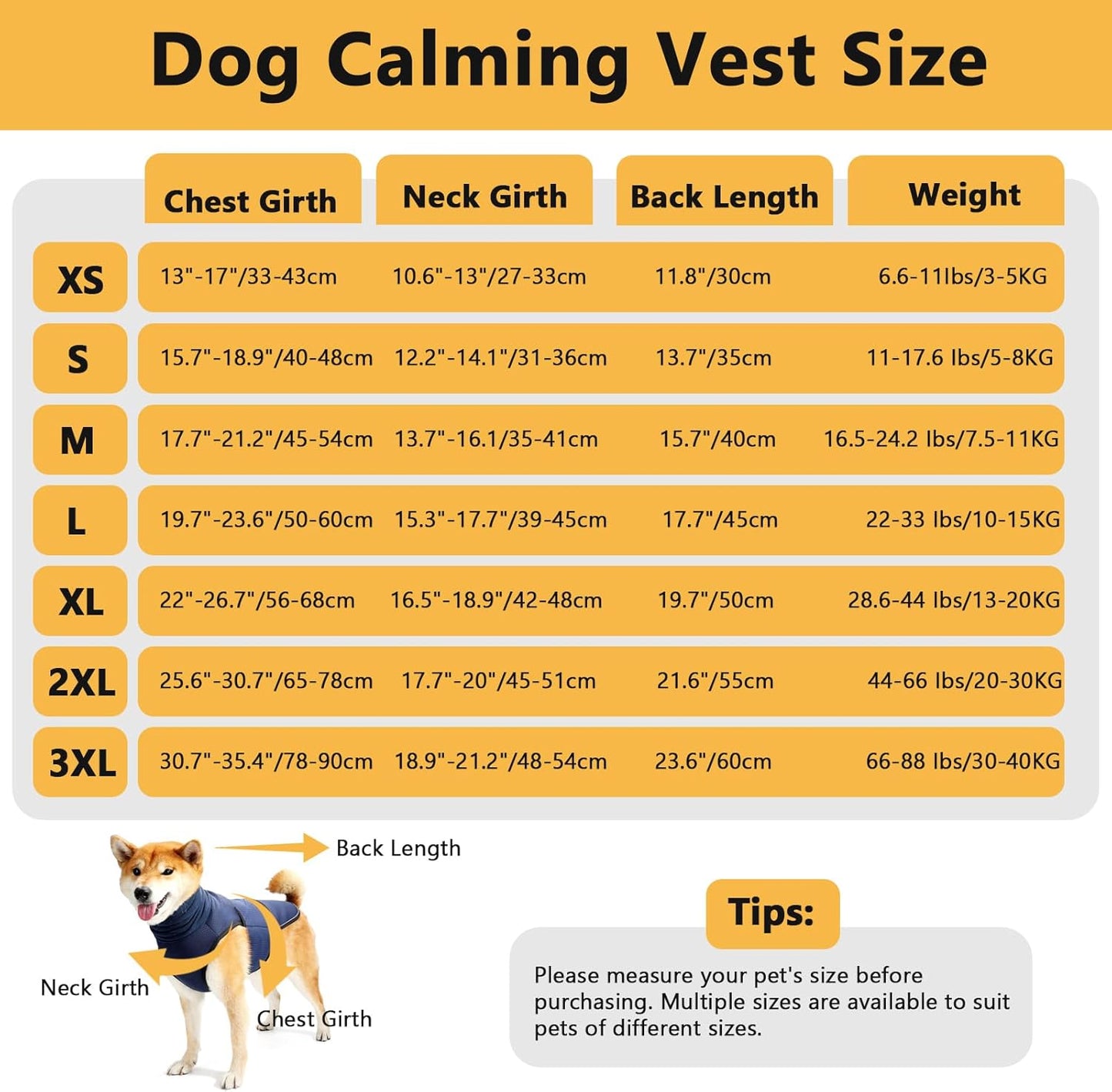 Dog Anxiety Vest, Reflectiveanxiety Vest for Dogs, Breathable Dog Calming Vests with Hoodie, Adjustable Dogs Anxiety Jacket for Thunderstorms Fireworks Vet Visits Separation