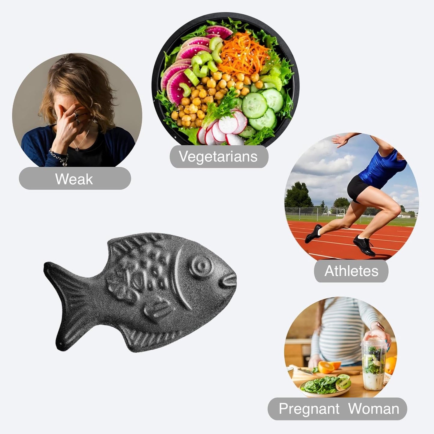 Iron Fish for Cooking& Deficiency | Natural Source of Fe | Safe Cooking Tool| Add Fe to Food and Water| Reduces Risk of Iron Deficiency for Vegans & People (1)