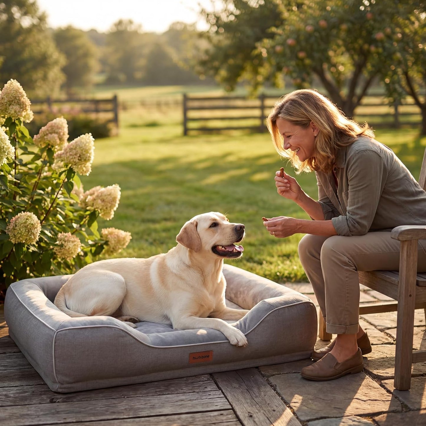 42 Inch XL Orthopedic Sofa Dog Bed for Large & Senior Dogs – Reinforced Foam Bolsters,No Collapse Support,Washable Cover,Grey