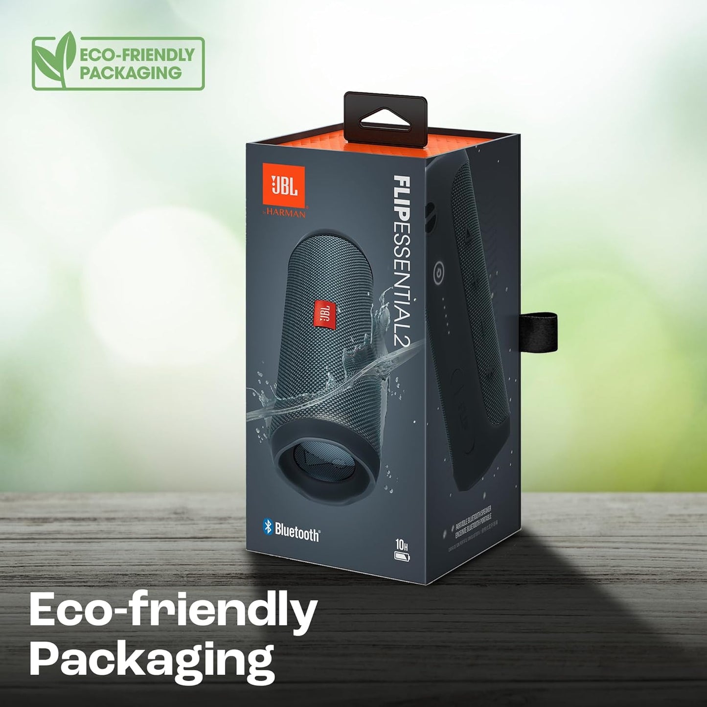 JBL Flip Essential 2 - Portable Bluetooth Speaker, powerful sound and deep bass, IPX7 waterproof, 10 hours of playtime for home, outdoor and travel (Gun Metal)