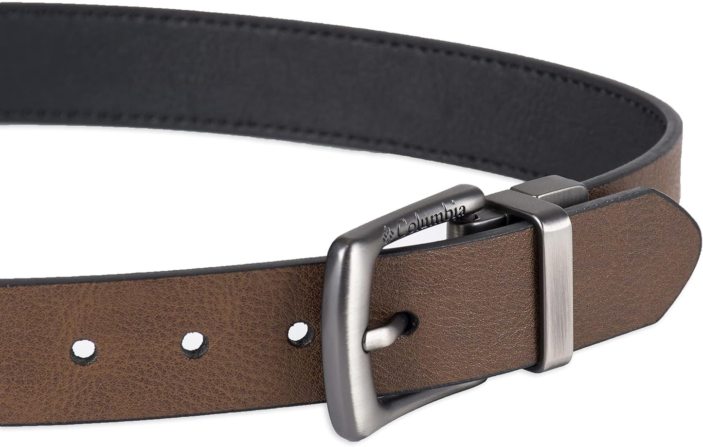 Columbia Boy's 2-in-1 Reversible Belt - Classic Strap for School, Casual & Dress Wear