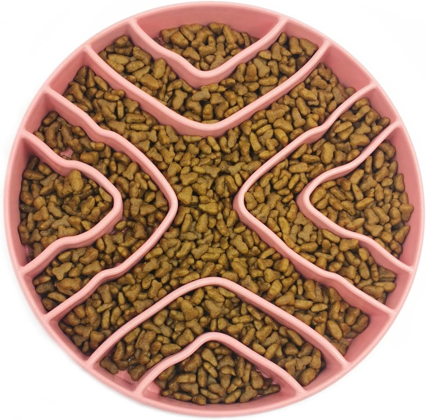8 Inch Slow Eating Bowl - Healthy Design for Small & Medium Dogs & Cats - Anti Gulping, Cat & Dog Bowl, Slow Feeder