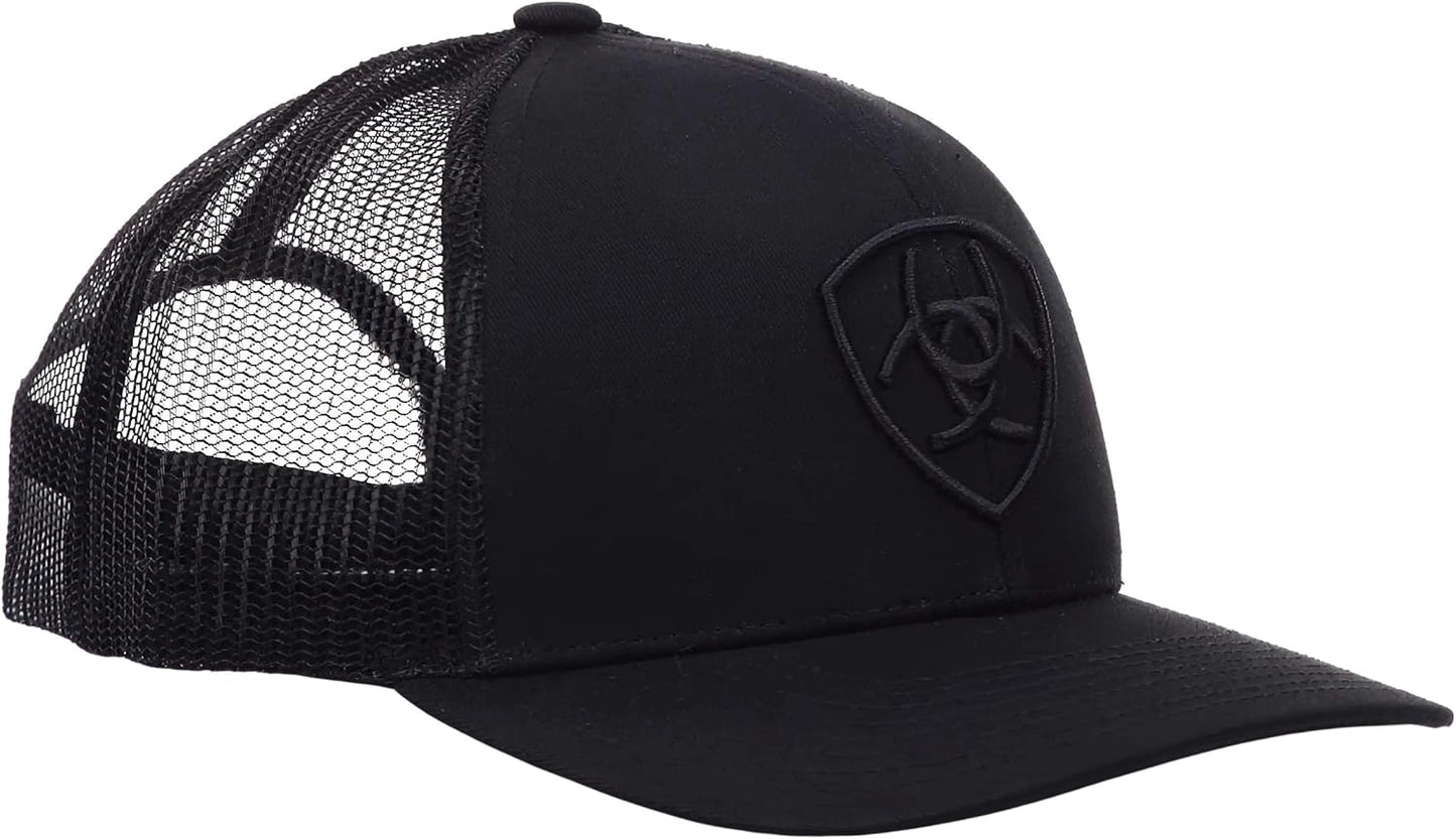 ARIAT Men's Shield Logo Cap, Adjustable Snap-Back Closure
