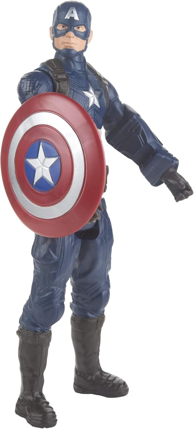 Marvel Avengers: Endgame Titan Hero Series Captain America 12"-Scale Super Hero Action Figure Toy with Titan Hero Power Fx Port