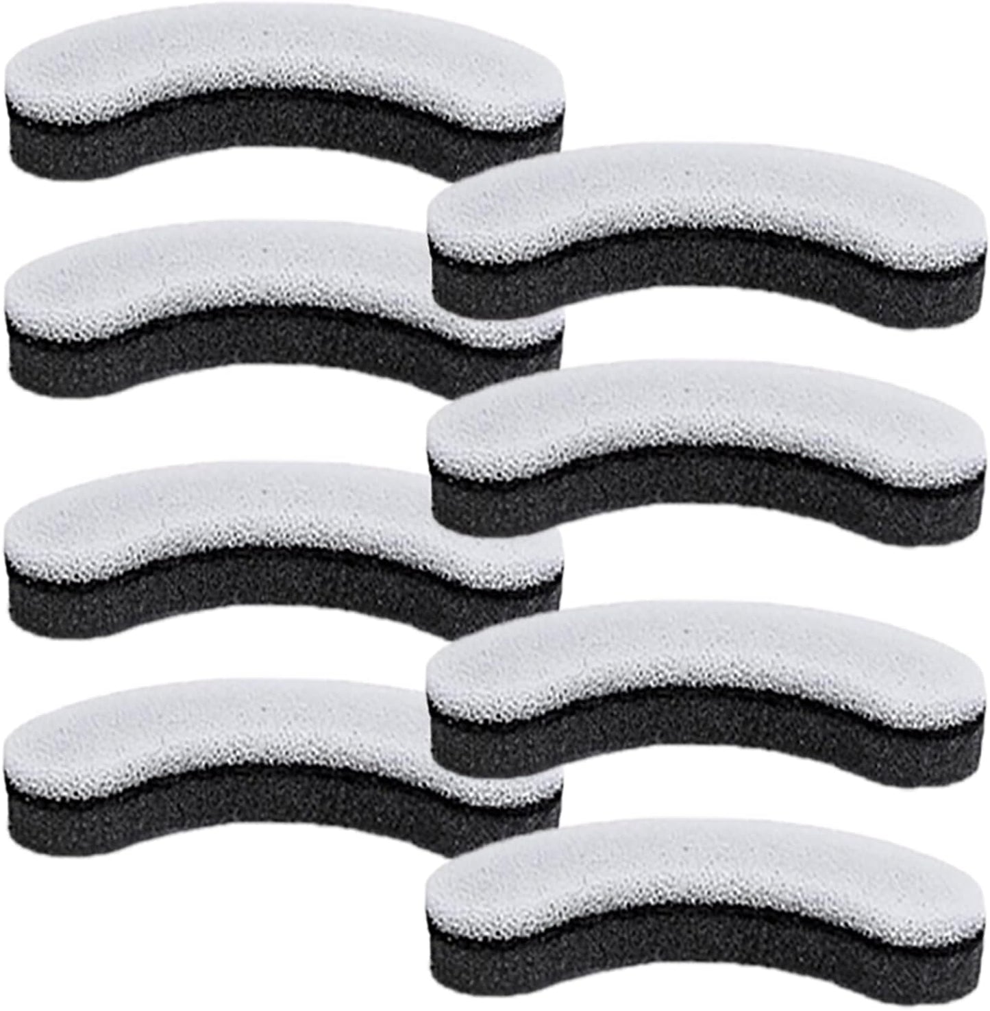8X WF050 WF100 WF210 Cat Fountain Filter Replacement Arc-Shaped Triple Filtration Cat Water Filter Compatible NPET Automatic Pet Water Fountain