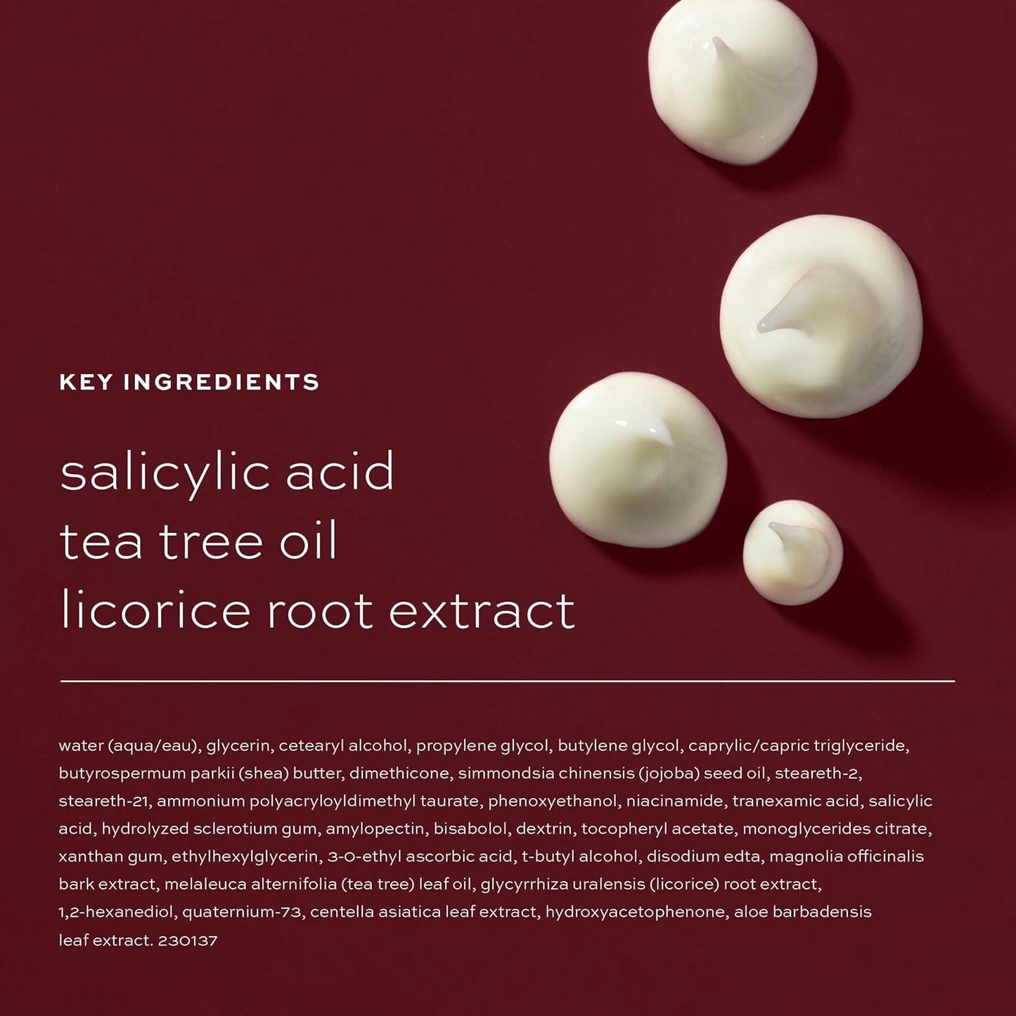 ITK Skincare Salicylic Acid Acne Spot Treatment for Face, Back & Body - Fast Active Acne Relief - Pimple Cream for Acne Prone Skin - Clear Blemishes Fast with Tea Tree Oil - 0.5oz