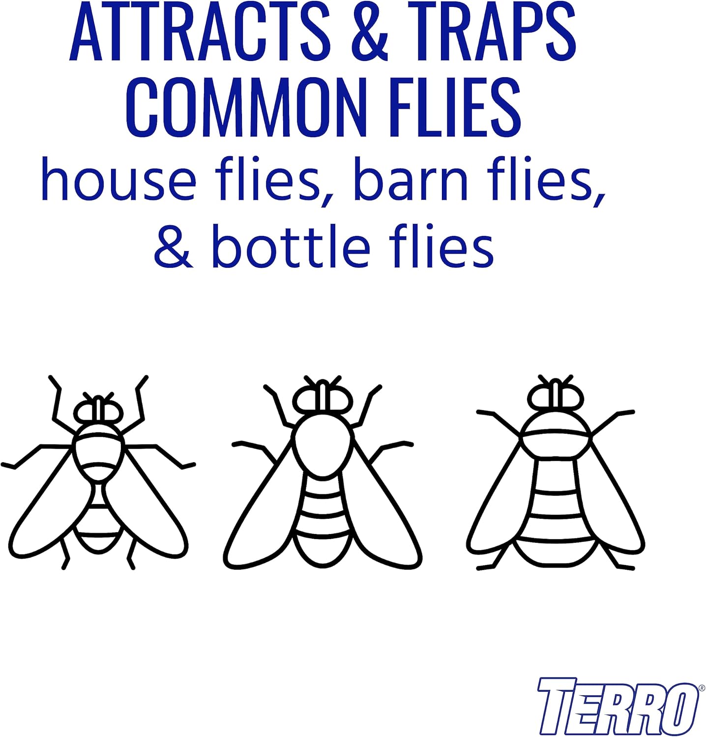 TERRO T380 Outdoor Reusable Fly Magnet Fly Trap - Poison Free Trap with Bait
