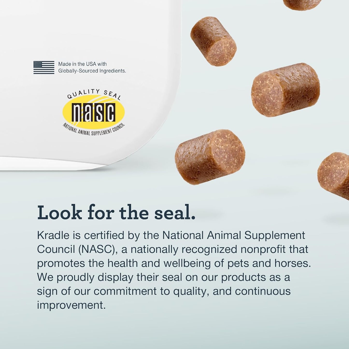 Kradle Calming Bundle for Dogs - Peanut Butter Bliss Bars (6) + Calming Chews (75) - Ashwagandha L-Theanine - Occasional Anxiety Support