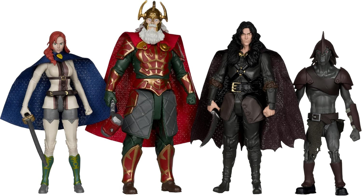McFarlane Toys - The Lord of Rings: The War of The Rohirrim 4in Action Figure Gold Label 4 Pack