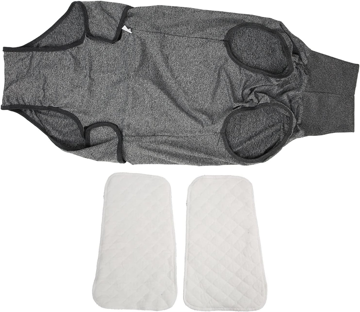 Full Body Dog Diaper Reusable Dog Physiological Clothing Dog Surgery Recovery Suit for Male Female Dogs Menstruation Neuter Surgical Recovery Washable Polyester (M)