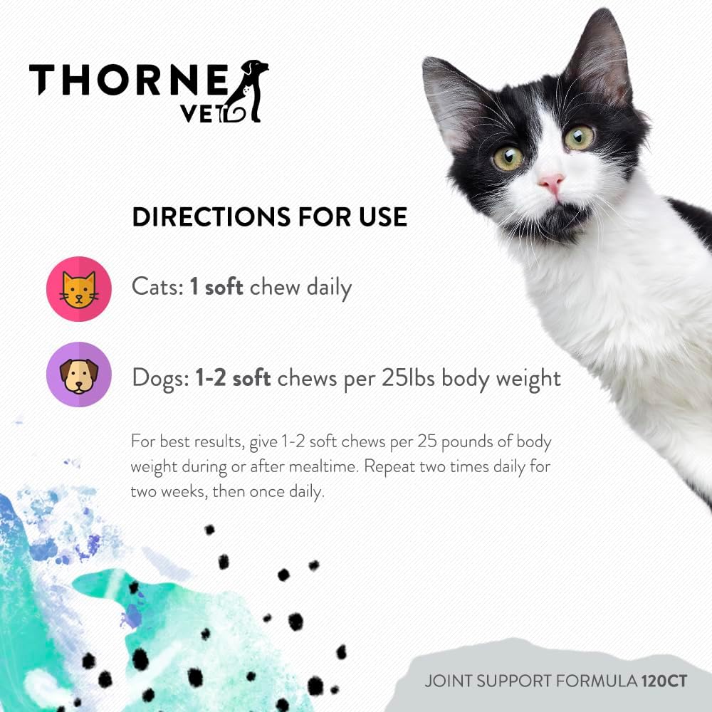 ThorneVet Heart Health Formula and Joint Support Formula Soft Chews Bundle