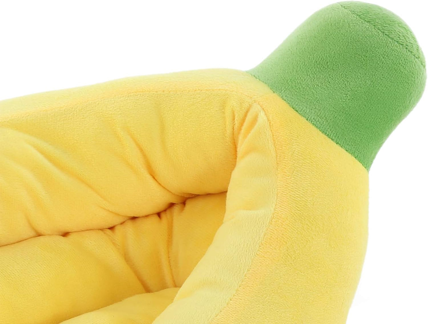 SILICUTE Banana Pet Bed - Snuggle Up in Style! Cute & Cozy Plush Pet Bed for Small Dogs/Cats
