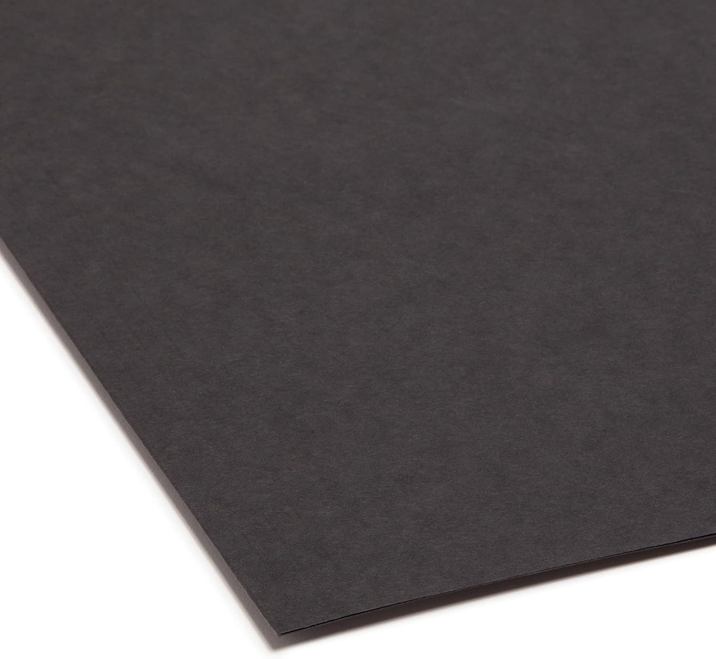 Smead Reversible File Folder, 1/2-Cut Printed Tab, Letter Size, Black, 100 per Box (10364)