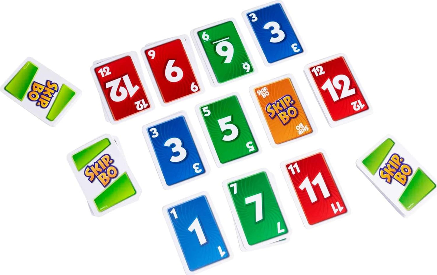 Mattel Games Skip Bo Card Game in Decorative Tin with 162 Cards, Sequencing Family Game for 2 to 6 Players, Kids Gift for Ages 7 Years & Older (Amazon Exclusive)