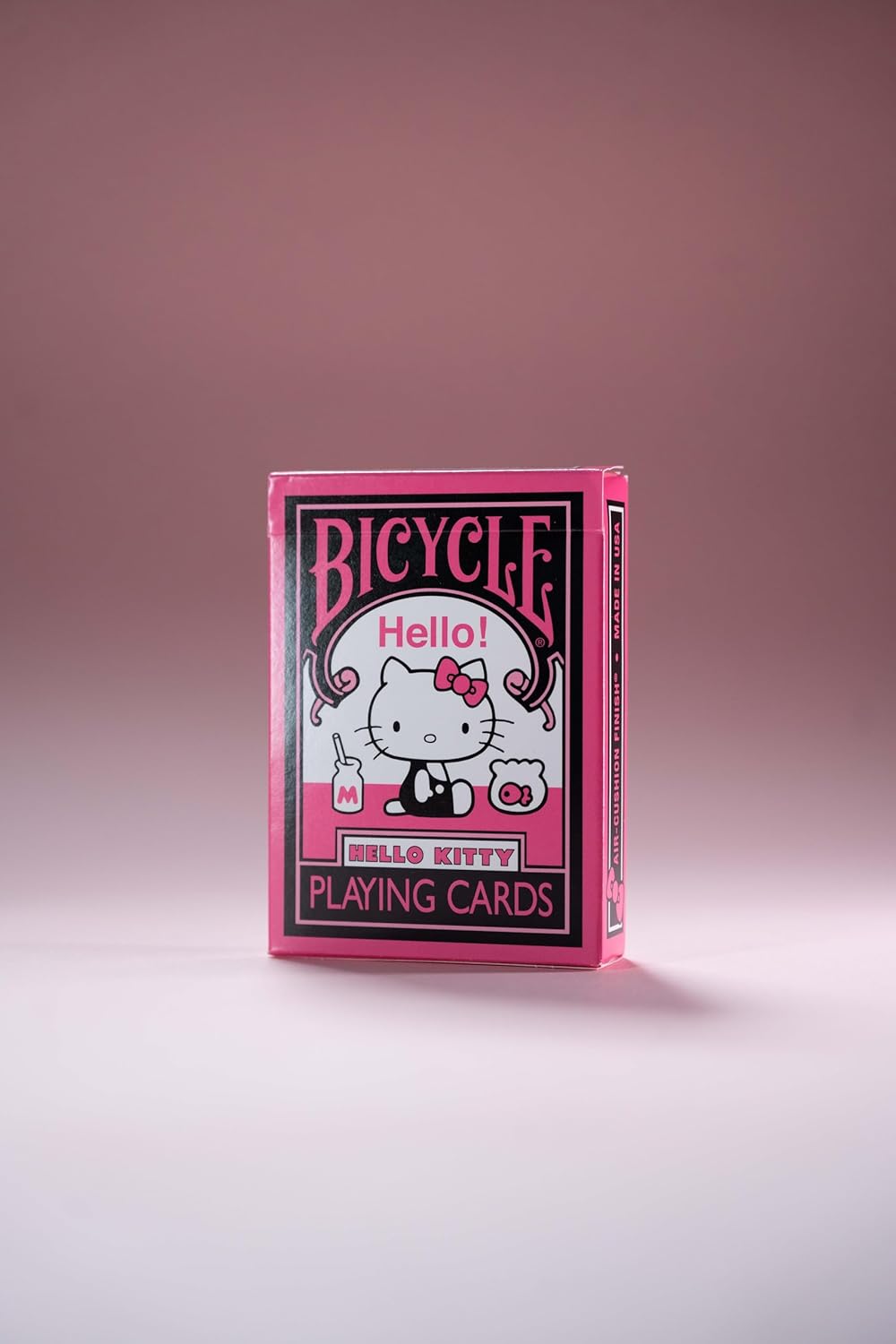 Bicycle Hello Kitty Playing Cards, Black & Pink, 1 Deck