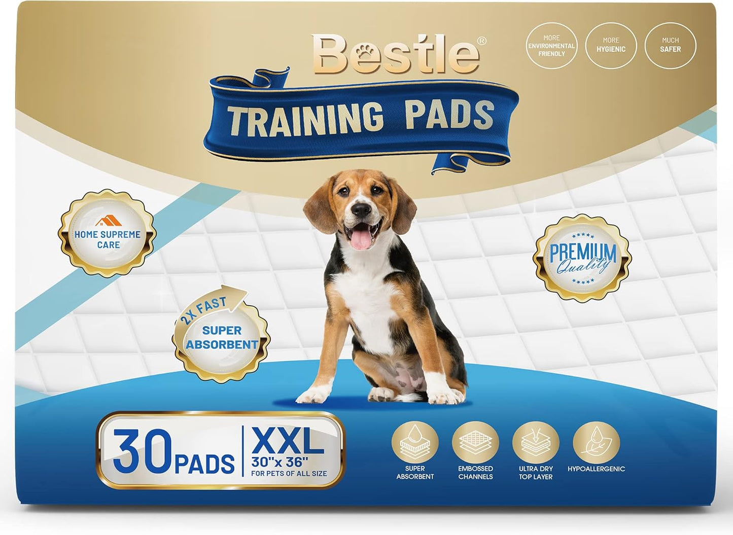 Extra Large Pet Training and Puppy Pads Pee Pads for Dogs 30"x36" Super Absorbent & Leak-Proof, 30 Count