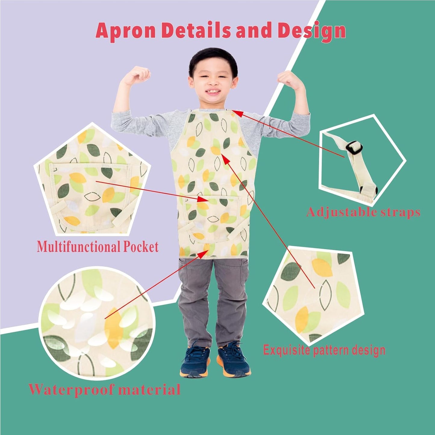 Garden Tools Set, Gardening Set Including Waterproof Apron and Garden Tool Bag, Outdoor Garden Toy Gift for Beach, Children Garden Tool for Boys Girls