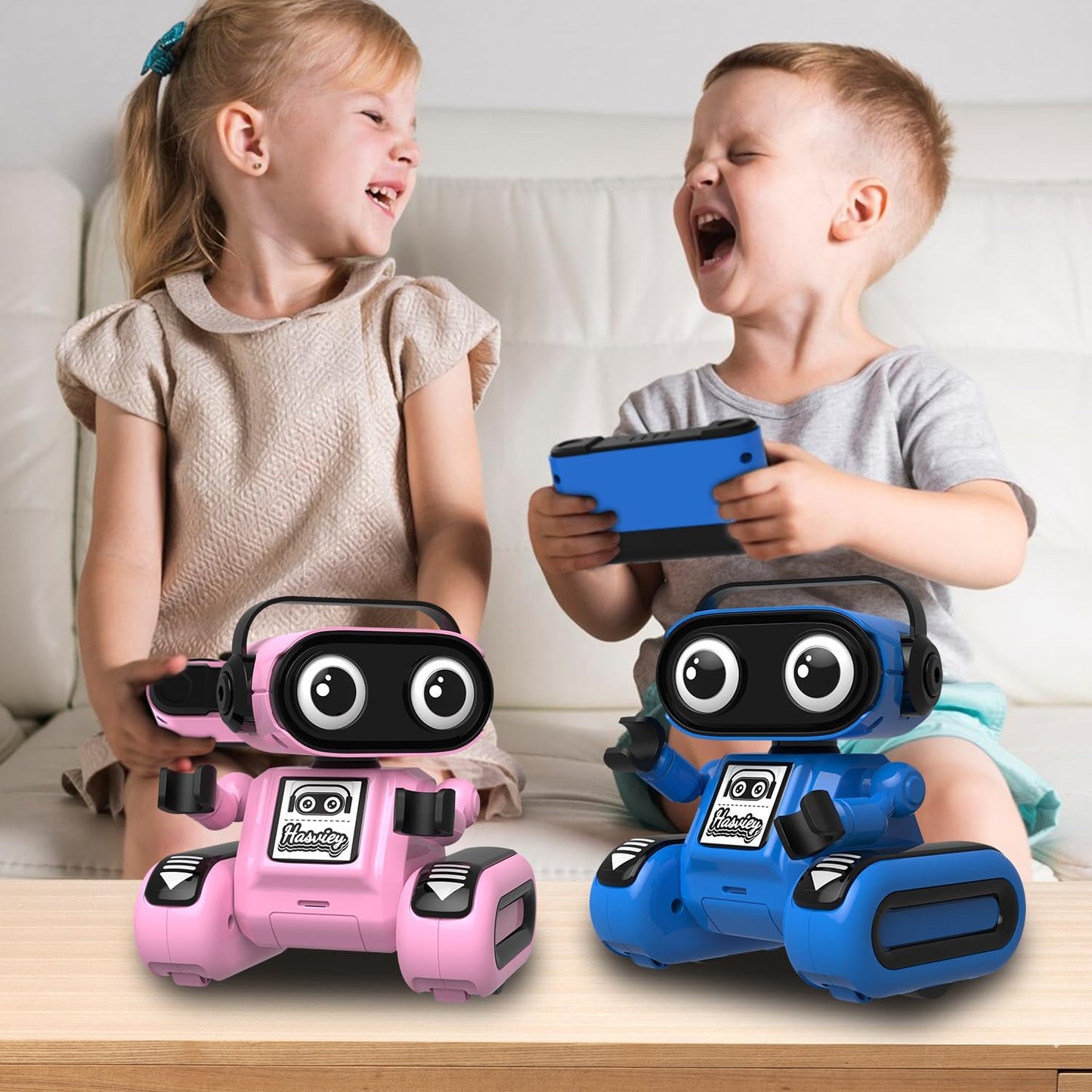 Robot Toys for Girls, Rechargeable Remote Control Toys for Girls 5-7, Kids Toy Robots with Auto-Demo, Recording, Repeat, Flexible Head & Arms, Dance, Music, Gift Ideas for Birthday Xmas – Pink