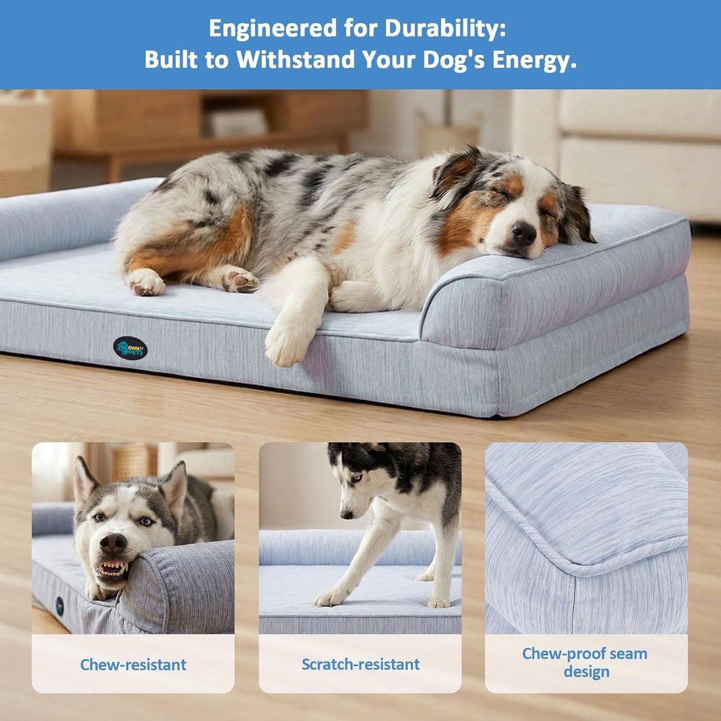 Ownpets Dog Cooling Bed (L(42" x 30"))