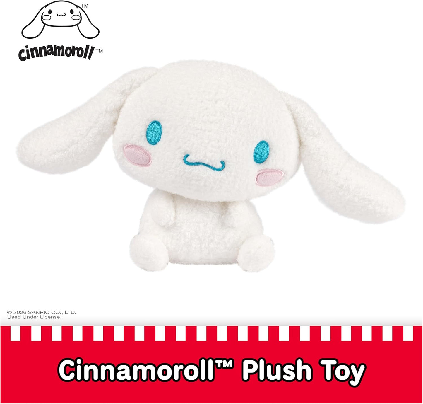 GUND Sanrio Cinnamoroll Plush, Premium Stuffed Animal for Ages 1 and Up, 6”, White