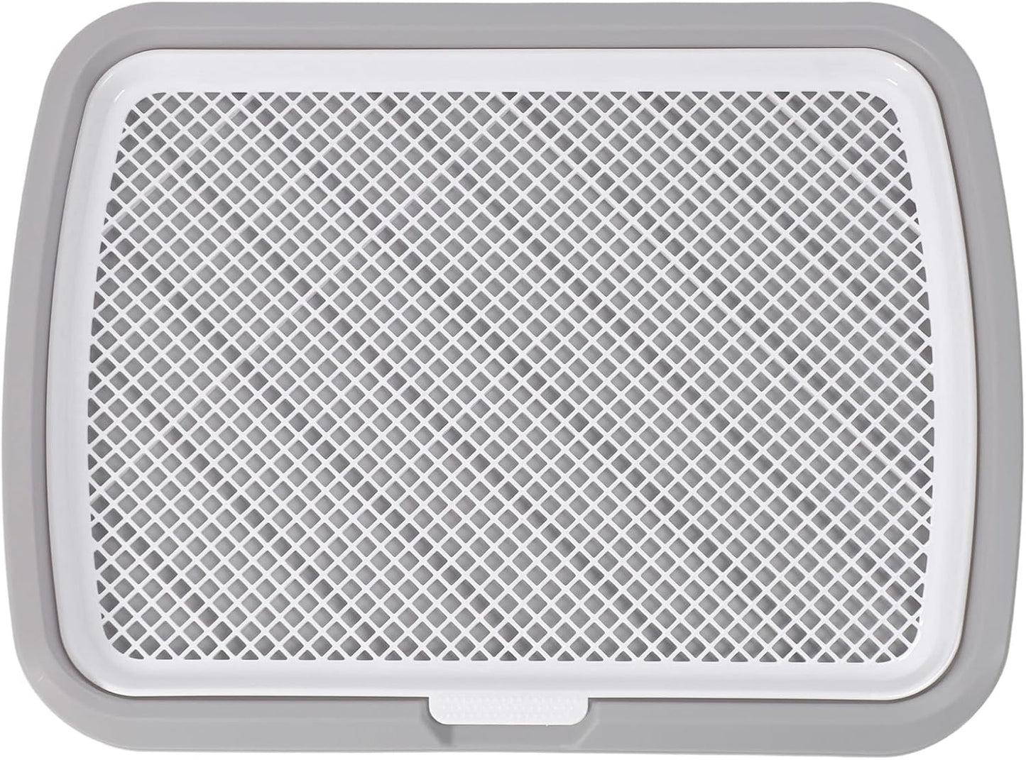Puppy Potty Training Tray, Detachable Washable Mesh Dog Pee Pad Holder Tray for Small Breed Dog (Gray)