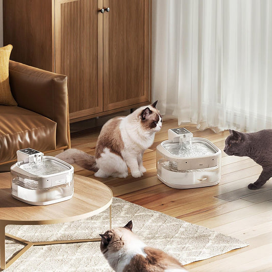 USB Rechargeable Water Dispenser Quiet Operate Automatic Filtration Circulation Drinking Fountain for Small Dog Cats Large Capacity Dog Water Dispenser