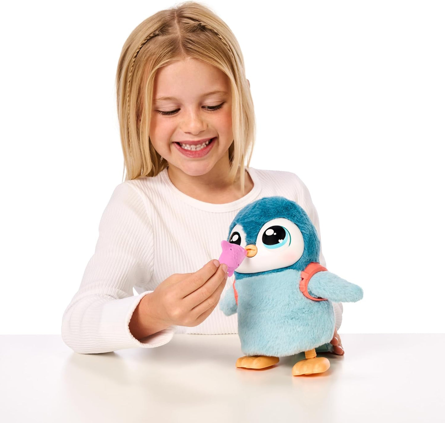 Little Live Pets Walking Penguin My Pet Waddles, Interactive Plush Penguin with 25+ Sounds and Detachable Leash, Toy Penguins for Kids of Ages 5+