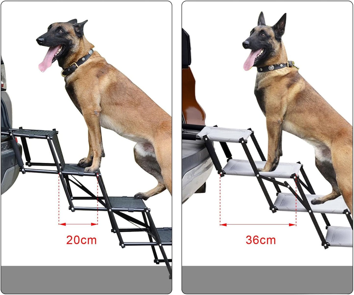 Dog Car Steps,Dog Car Stairs,Folding Pet Ladders,Portable Ramps for Cars and SUVs,Secure Buckle,Wear-Resistant,Folding Design