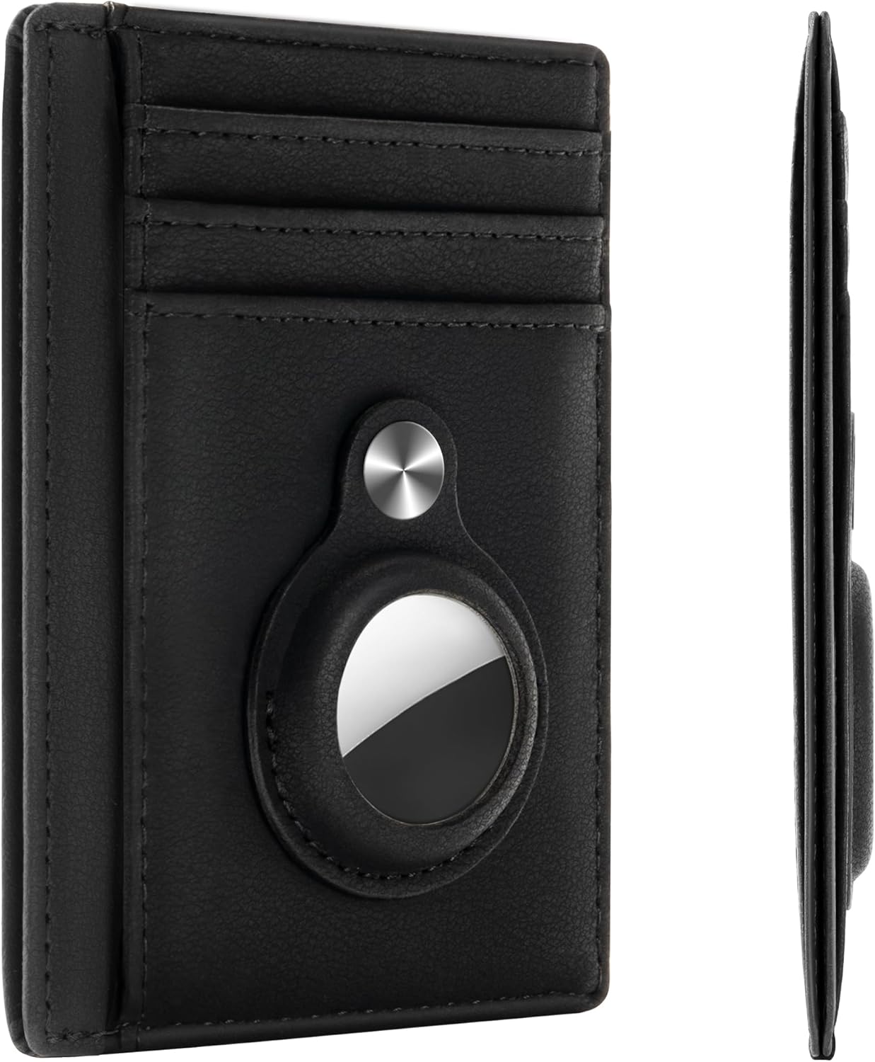 Hawanik Slim Minimalist Front Pocket Air Tag Wallet, RFID Blocking Card Holder Wallet with Airtag Holder
