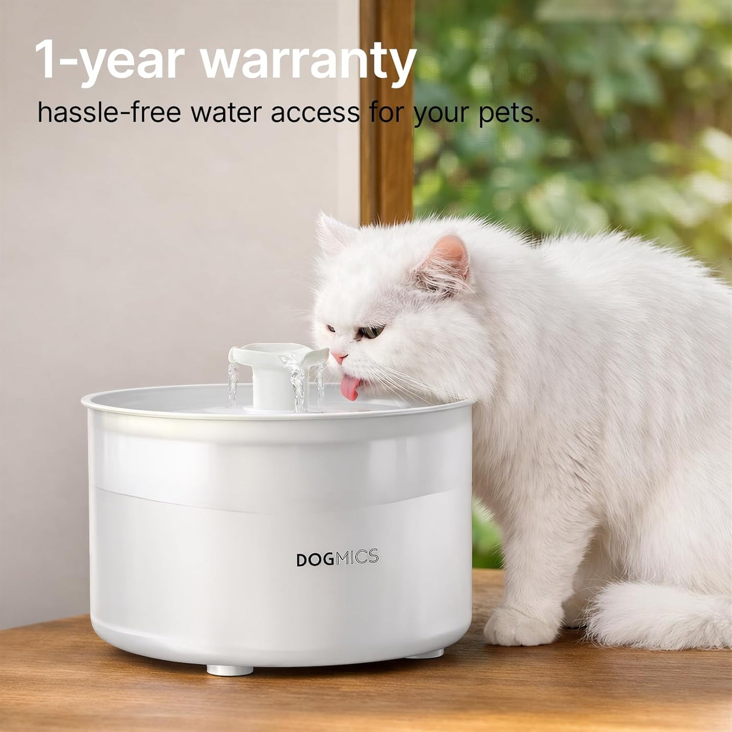 3.8L/129OZ Pet Fountain, Automatic Cat Water Fountain Dog Water Dispenser with Replacement Filters for Cats, Dogs, Multiple Pets