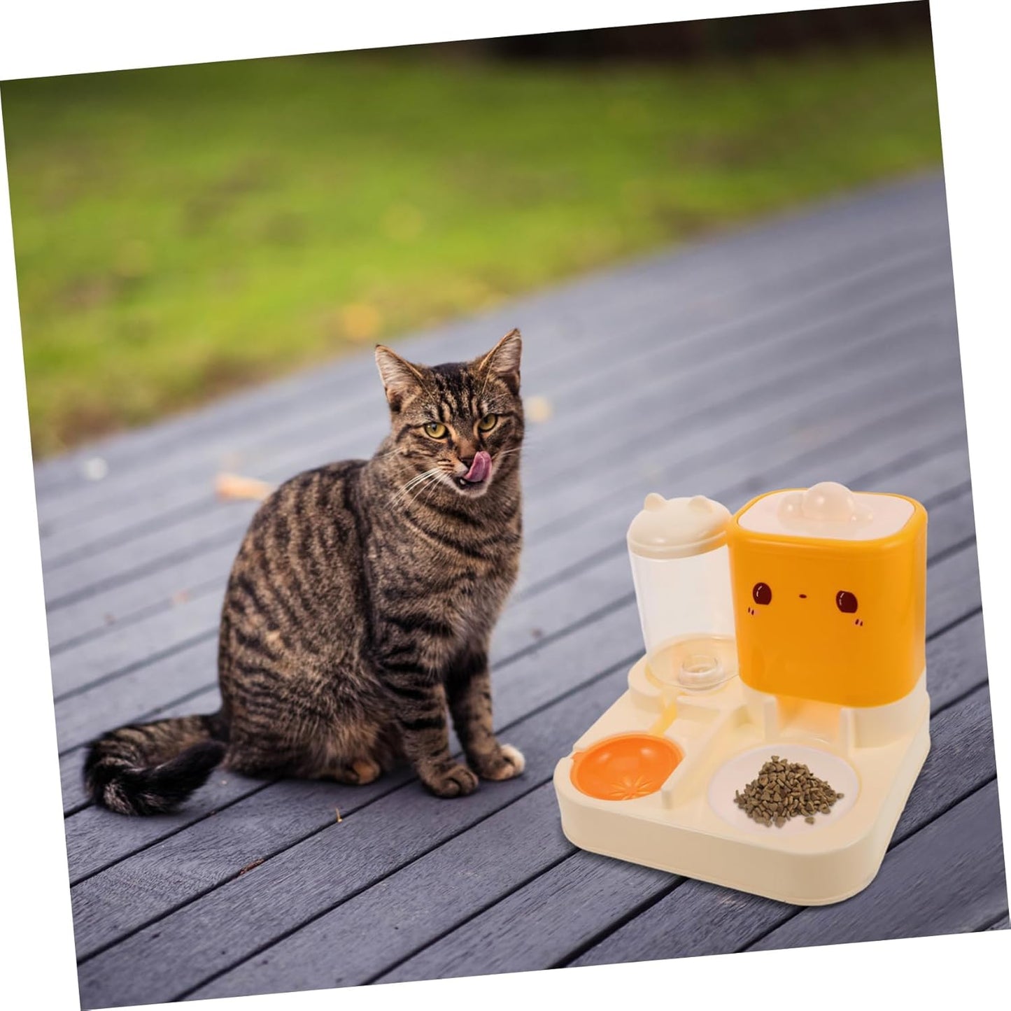 Milisten Cat and Dog Water Feeder Double Bowl Feeder Water Fountain for Indoor Pet Feeding