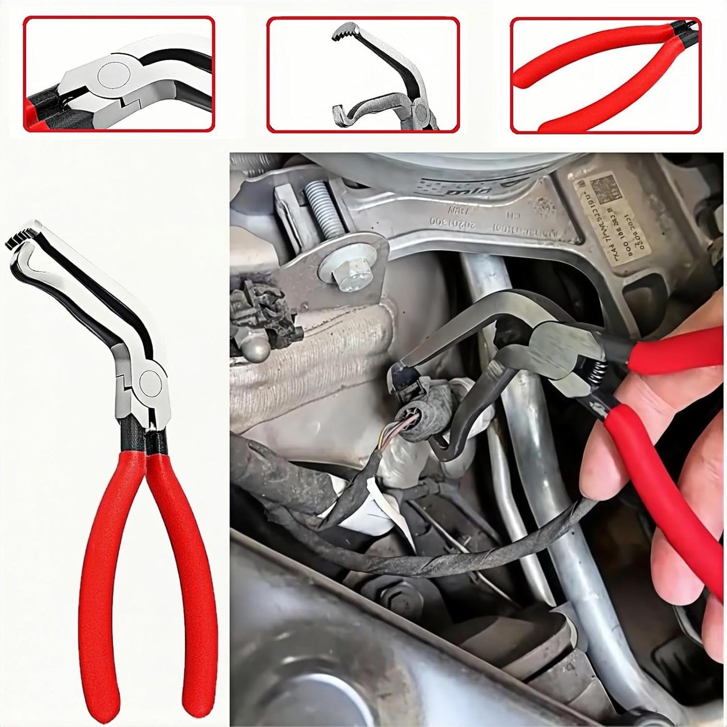 6PCS Automotive Electrical Disconnect Pliers Set, Depinning Tool for Electrical Terminal & Hose Clip Removal,Professional Automotive Electrical Clip Removal