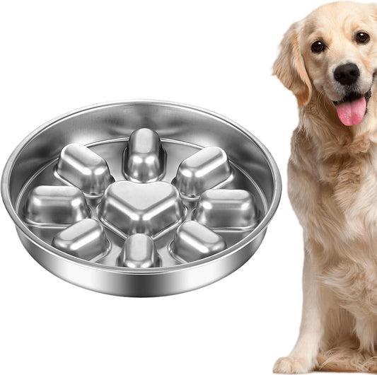 Slow Feeder Dog Bowls - Anti-Choking Maze Pet Dish, 1 Unit Dog Food Bowl with Non-Slip Base for Medium Breeds, Tray with, Pet Supply, Eating Tool for Fast Eaters and Healthy Digestion