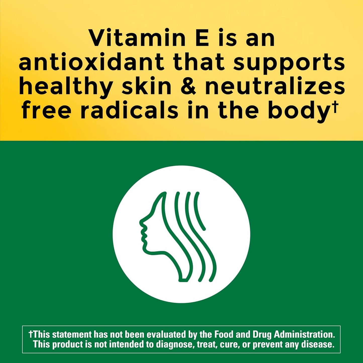 Nature Made Vitamin E 180 mg (400 IU) dl-Alpha, Dietary Supplement for Antioxidant and Skin Support, 100 Softgels, 100 Day Supply