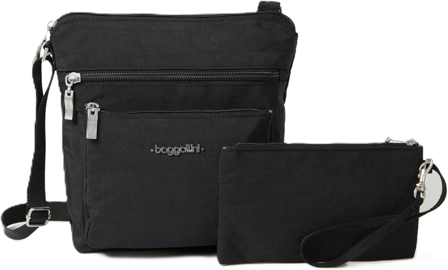 Baggallini Pocket Crossbody Bags for Women 8x8 Small Lightweight Durable Water-resistant Travel Purse W/Rfid
