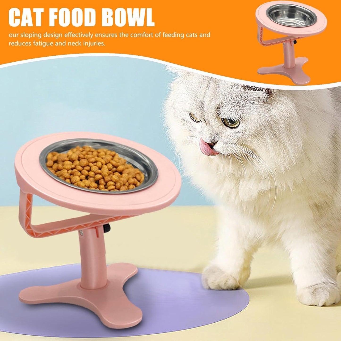 Genérico Slow Station - Dog Dish for Digestion | Anti Slip Base with Internal Obstacle Maze & Moisture Resistant Bamboo Frame for Messy Drinkers, Puppies, Flat Faced Breeds and Weight Management