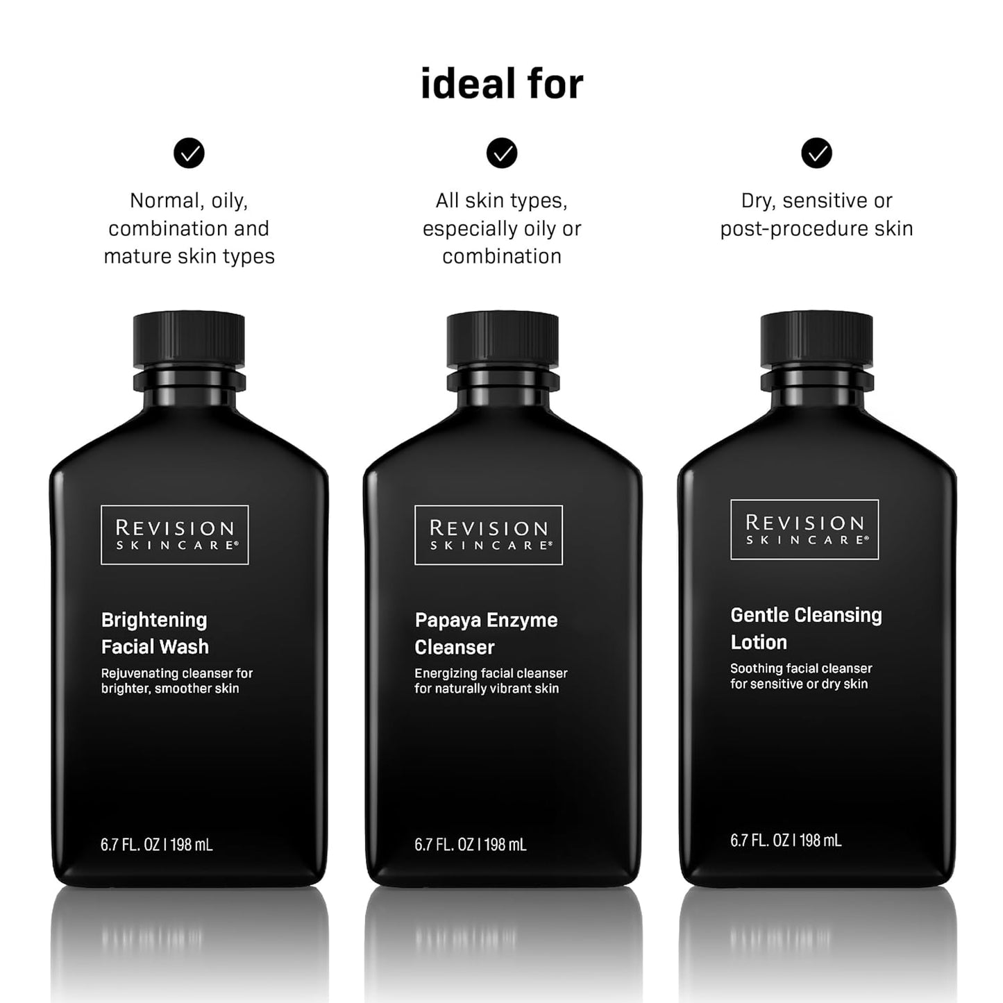 Revision Skincare Brightening Facial Wash, Exfoliating Face Cleanser with Vitamin C and Vitamin E