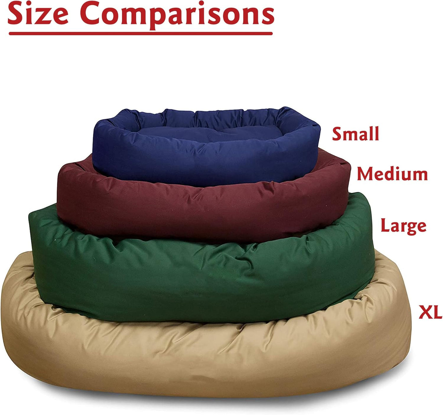 Majestic Pet 32 Inch Bagel Calming Dog Bed Washable – Cozy Soft Round Dog Bed with Spine Support for Dogs to Rest Their Head - Fluffy Donut Puppy Mat 32x23x7 (Inch) Medium – Gray