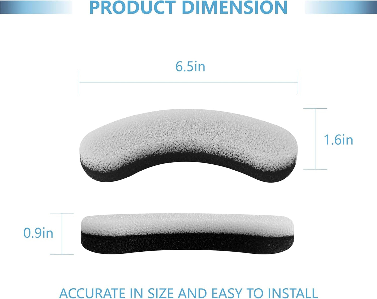 12-Pack Dog Water Fountain Replacement Filters, Compatible with DF10 DF30 Automatic Dog Water Bowl Dispenser, Foam Sponge & Carbon Pet Fountain Filters for Dogs & Cats