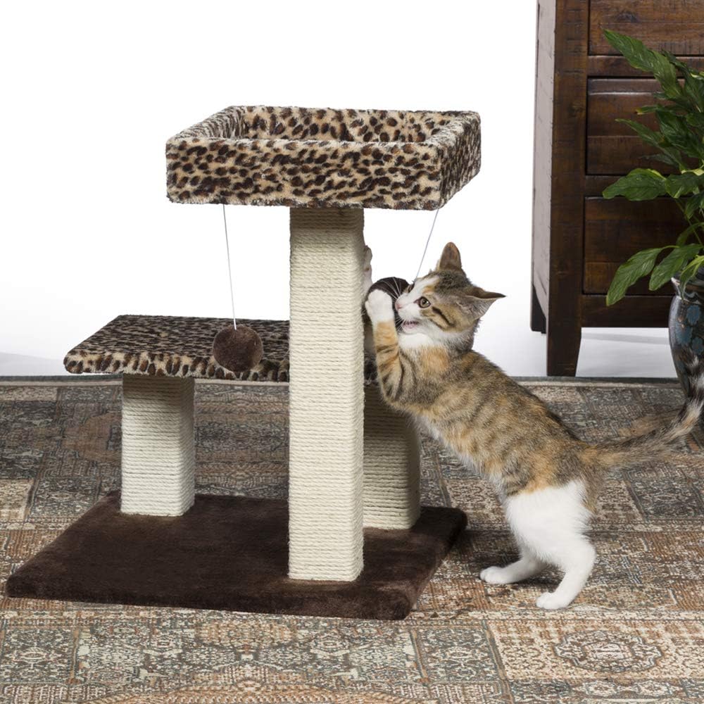 Prevue Pet Products Kitty Power Paws Leopard Terrace Cat Tree
