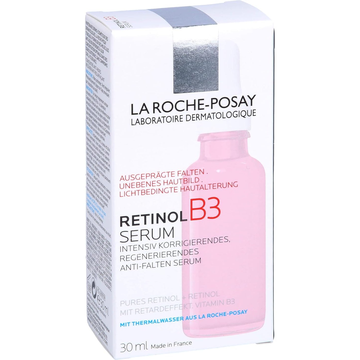 La Roche-Posay Pure Retinol Face Serum with Vitamin B3, Anti Aging Face Serum for Lines, Wrinkles & Premature Sun Damage to Resurface & Hydrate, Suitable for Sensitive Skin, 1.0 Fl. Oz