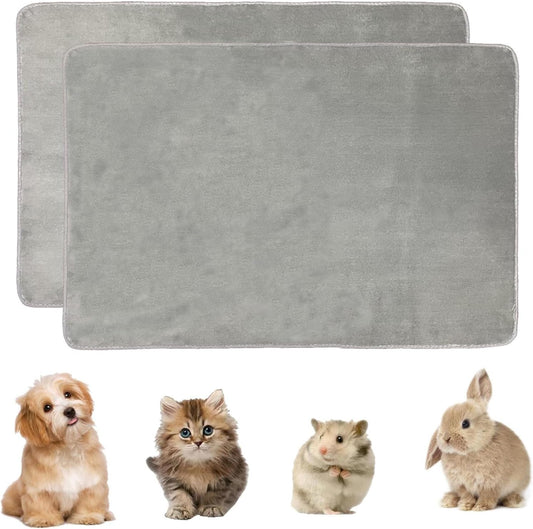 PINVNBY Guinea Pig Cage Liner, 2Pcs 31.4'' × 42.2'' Reusable Puppy Training Pads Rabbit Cage Liners Soft and Comfortable Pet Liner Washable Small Animals Bedding Pee Pads for Rabbit Hamster Cat Puppy
