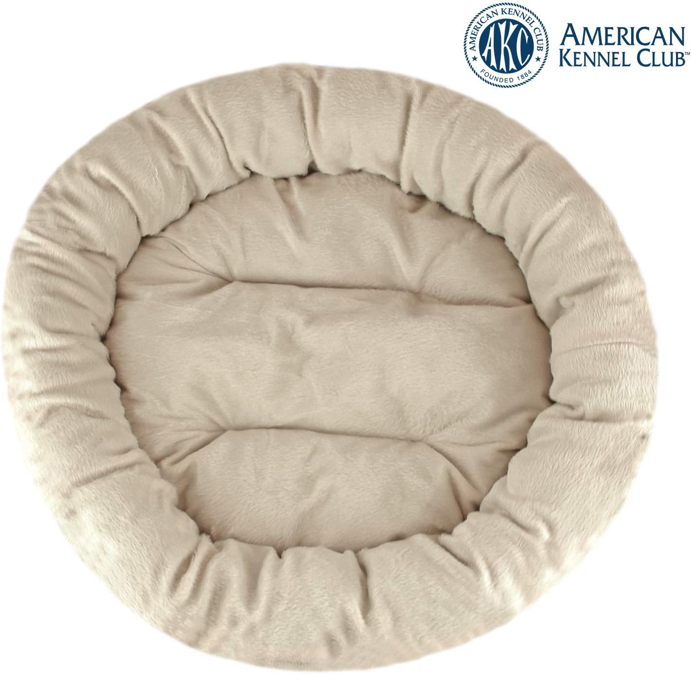 AMERICAN KENNEL CLUB AKC Casablanca Round Solid Pet Bed (Pack of 3)