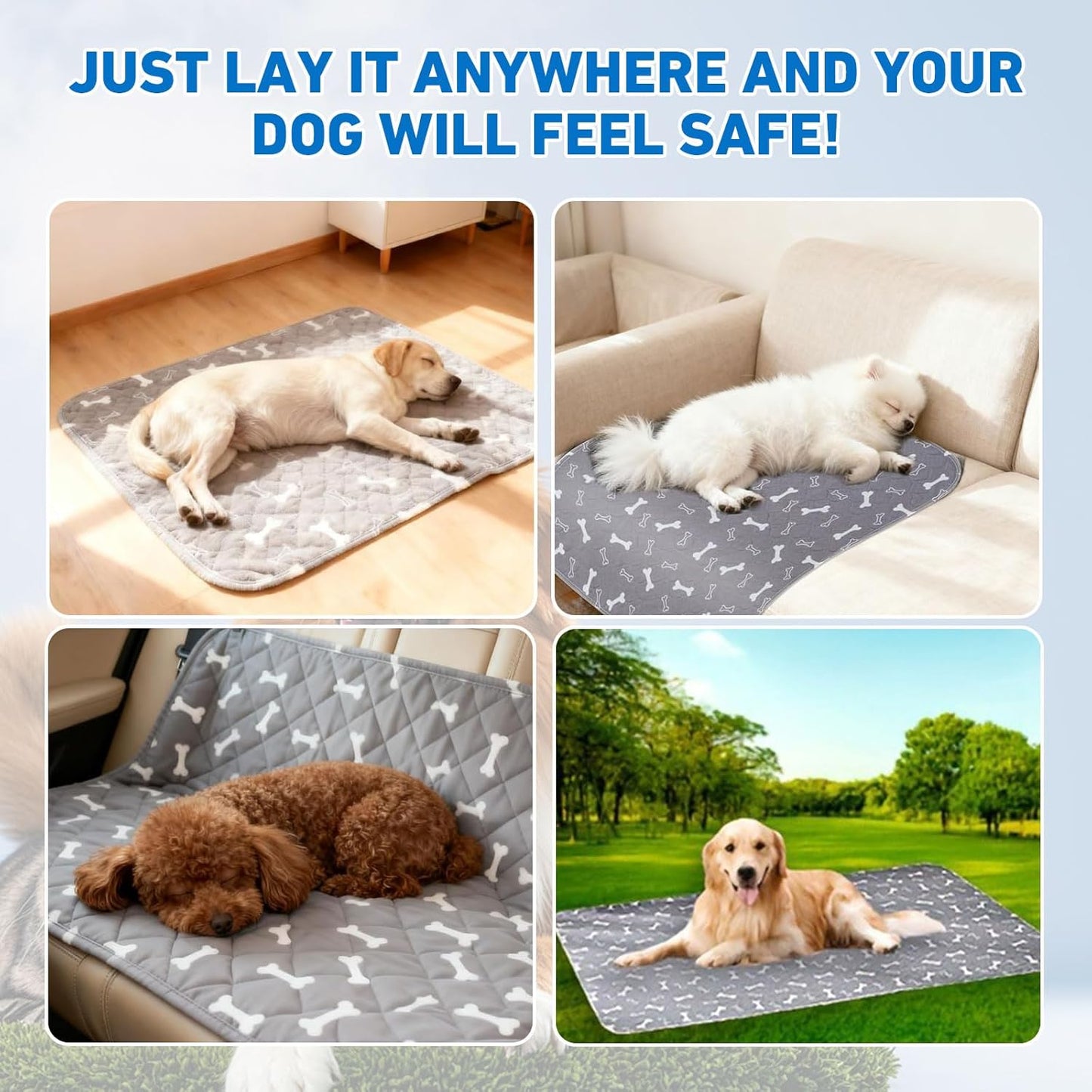 Puppy Pads with Pheromones,Washable Puppy Pee Pads for Dogs,Reusable Puppy Pads Washable for Dogs & Cats, Washable,Durable Leak-Proof & Anti-Slip Pet Training Pads for Home & Trave(Brown Puppy,M)