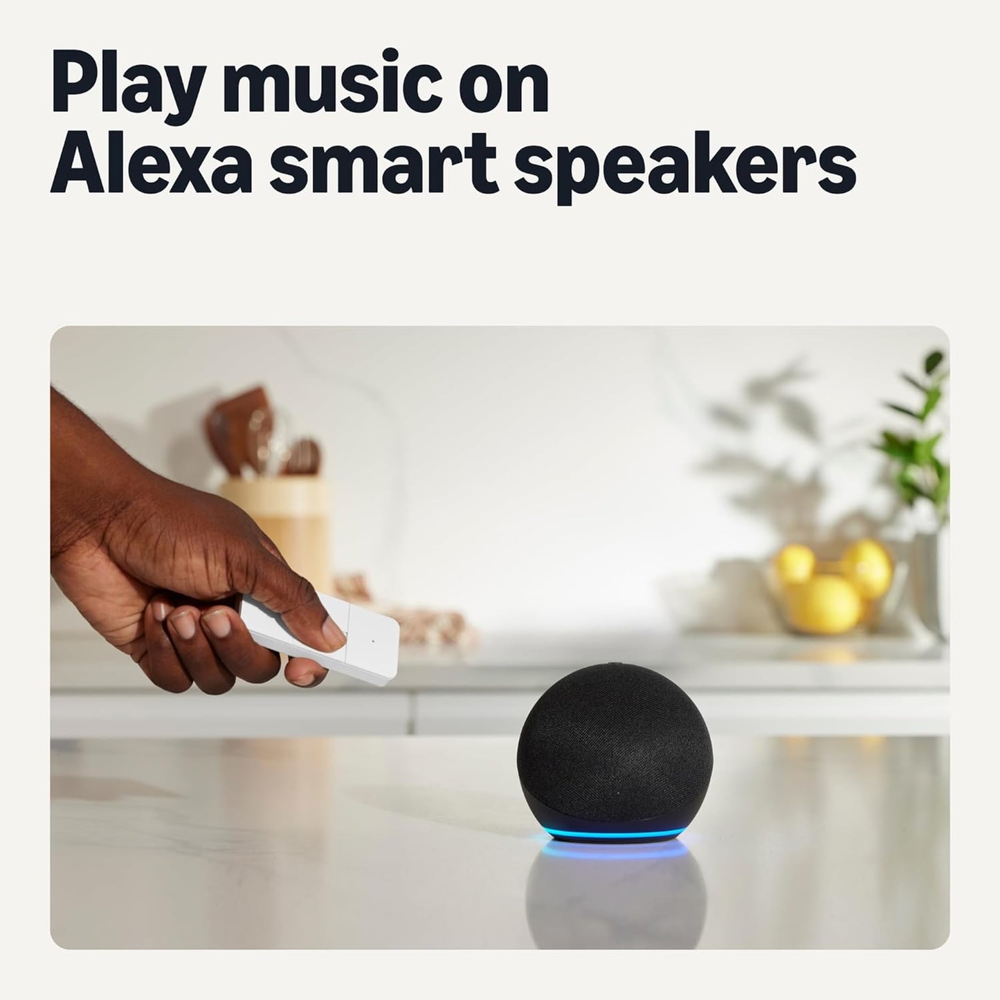 Amazon Basics Smart Dimmer Switch and Remote for Music and Routines, Compatible Echo Devices Required, Works with Alexa Only, No Wiring Required