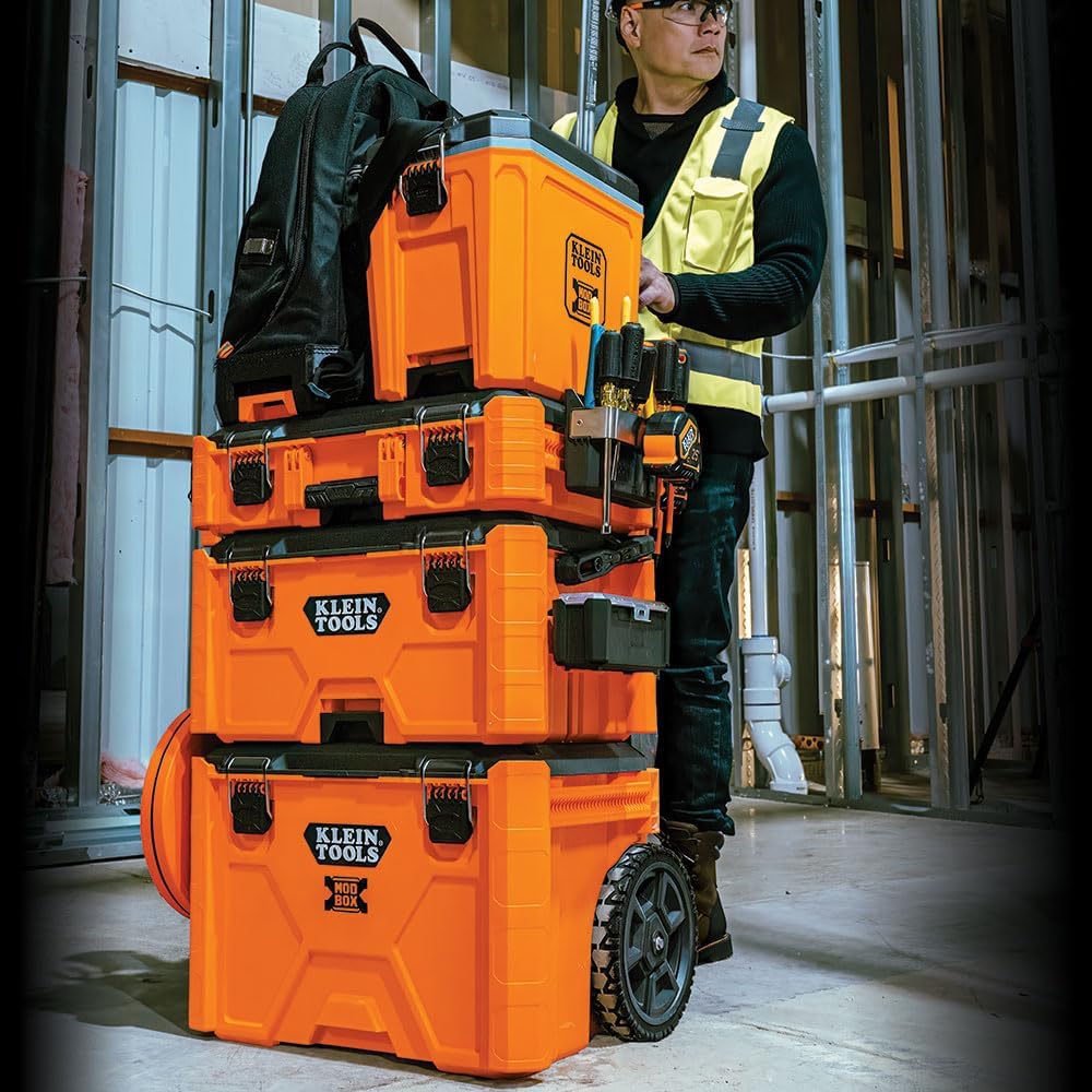 Klein Tools 54814MB MODbox Tool Carrier, Modular Tool Storage System Side Mounting Accessory, Easy One-Handed Attachment and Slim Profile