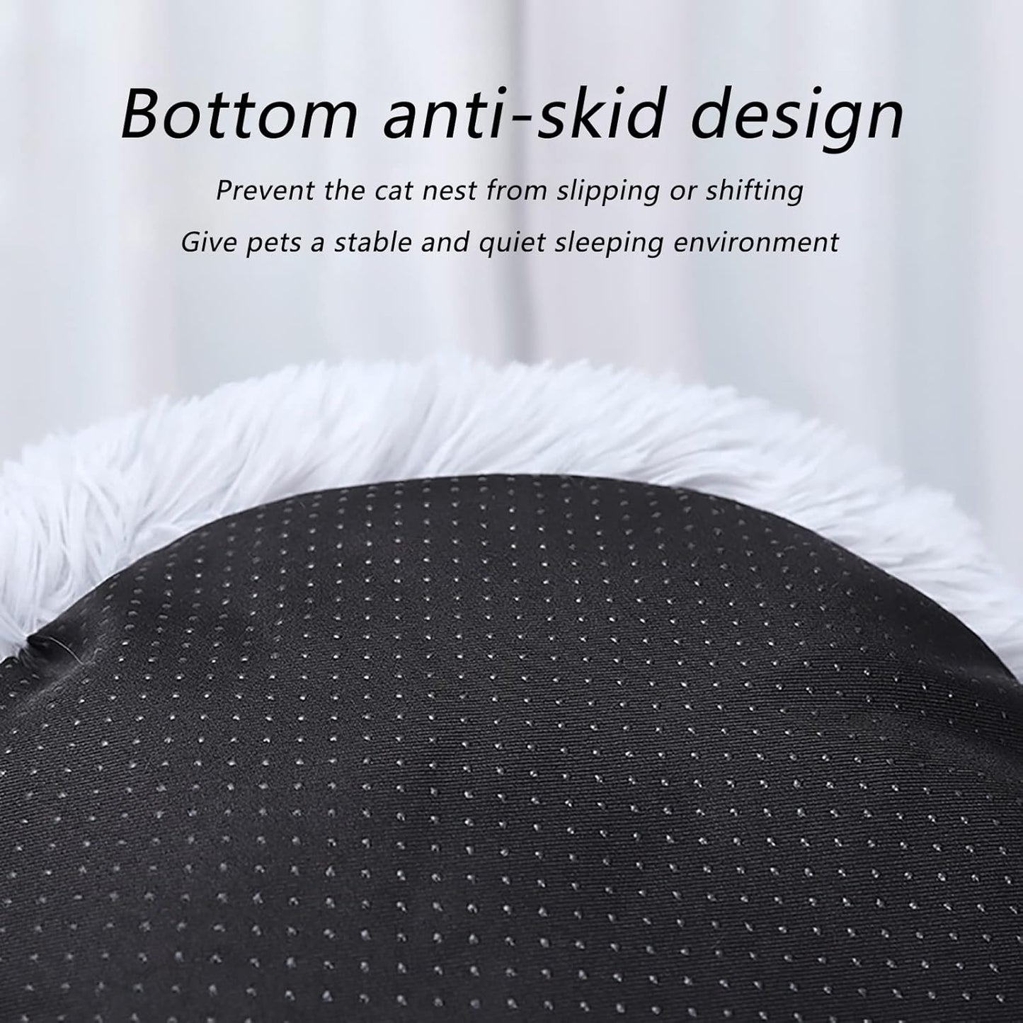 Dog Beds Calming Dog Bed Fluffy Donut Cuddler Cat Bed Round Donut Pet Bed for Cats and Small Dogs Cozy Soft Indoor Cat Pet Cushion Bed,5,S