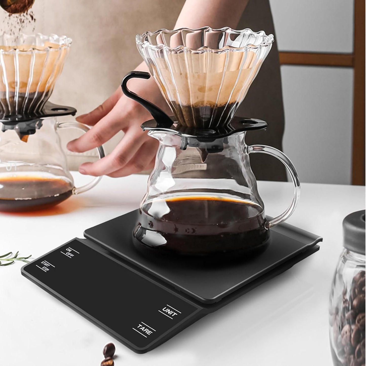Digital Coffee Scale with Timer 3kg/0.1g High Precision Espresso Scale Tare Function for Pour Over Maker Brew